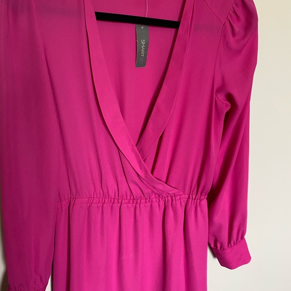 Fushia long sleeve dress - Picture 4 of 5